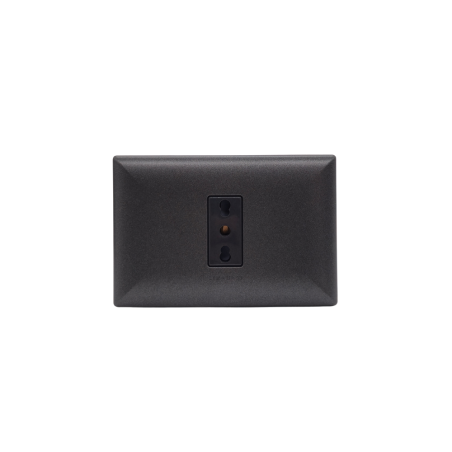 Enchufe 2P+T Bipaso 10/16A 250V Sinthesi 17 Noir