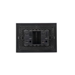 Conmutador Doble 9/24 Teclon 1.5 Modulos 16A 250V Sinthesi 22 Noir