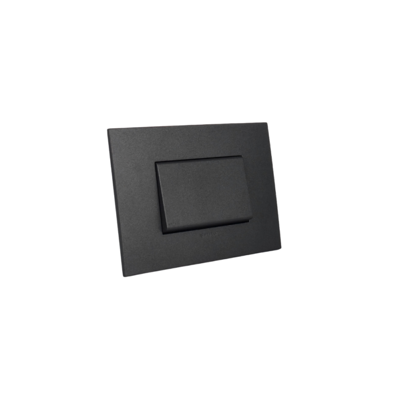 Pulsador Timbre Teclon 3 Modulos 16A 250V Sinthesi 22 Noir