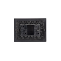 Pulsador Timbre Teclon 3 Modulos 16A 250V Sinthesi 22 Noir