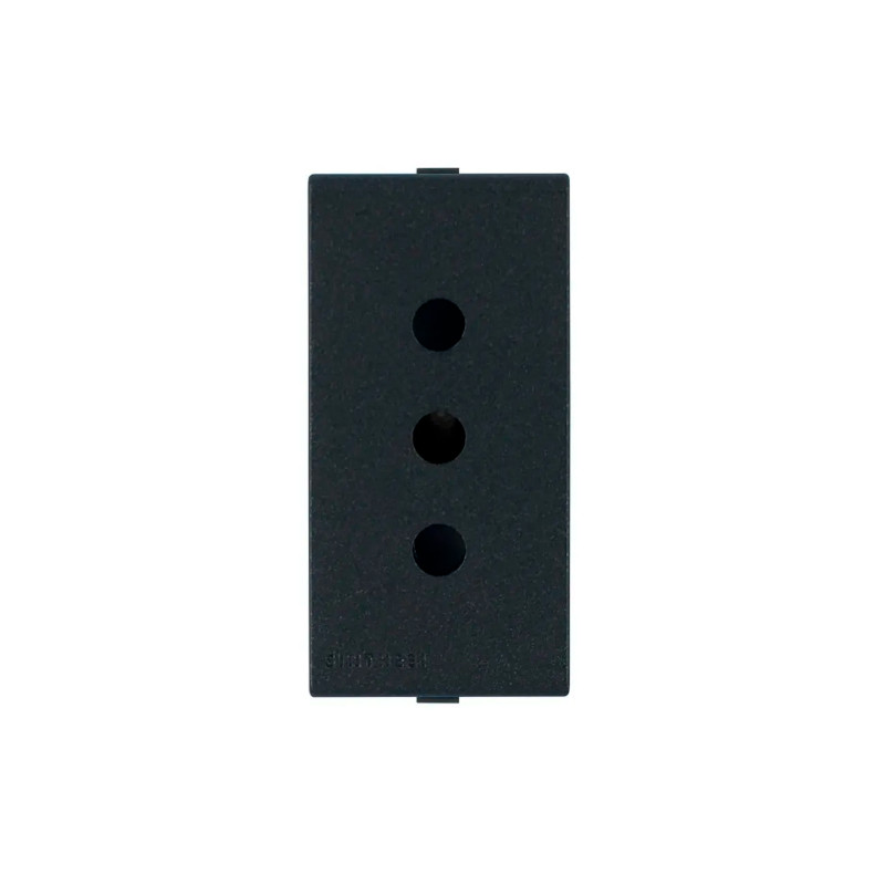 Enchufe 2P+T 10A 250V Sinthesi 44 Carbón