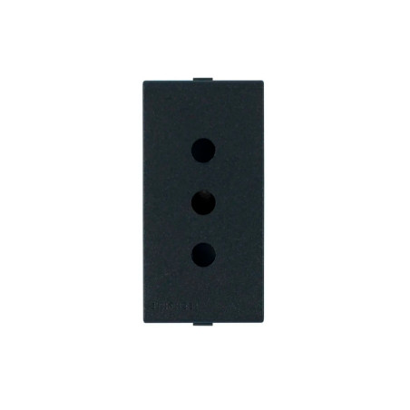 Enchufe 2P+T 10A 250V Sinthesi 44 Carbón