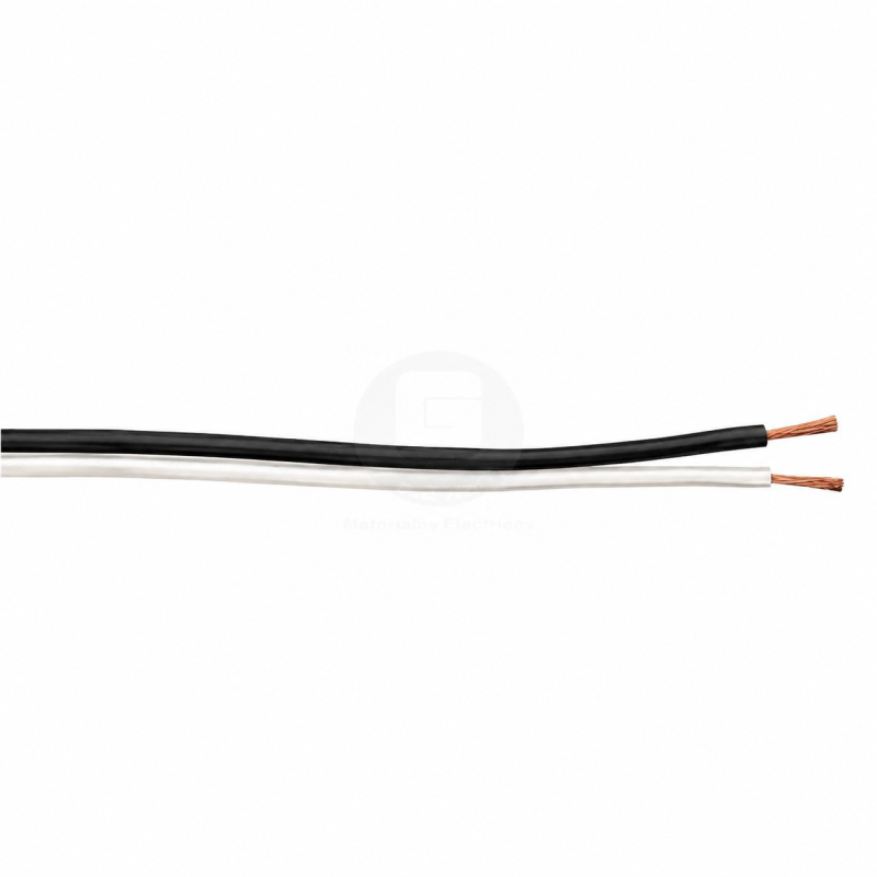 Cordón SPTRD 2 x 24 AWG Polarizado Negro/Blanco Ekoline (Rollo 100 mts)