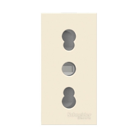 Enchufe 2P+T 10/16A 250V Marfil