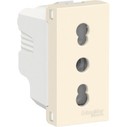 Enchufe 2P+T 10/16A 250V Marfil