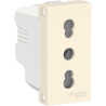 Enchufe 2P+T 10/16A 250V Marfil