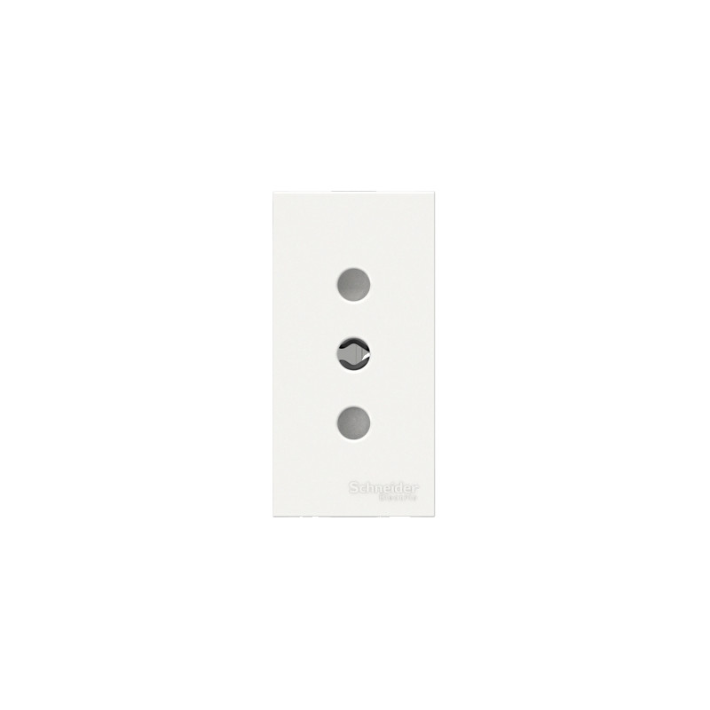 Enchufe 2P+T 10/16A 250V Schuko Blanco Antibacteria