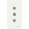 Enchufe 2P+T 10/16A 250V Schuko Blanco Antibacteria