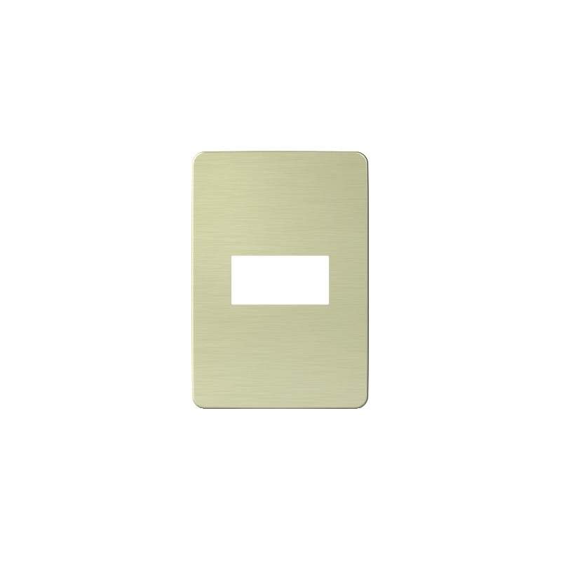 Placa 1 Modulo Blanco/Aurora Gold