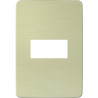 Placa 1 Modulo Blanco/Aurora Gold