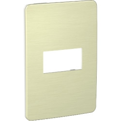Placa 1 Modulo Blanco/Aurora Gold