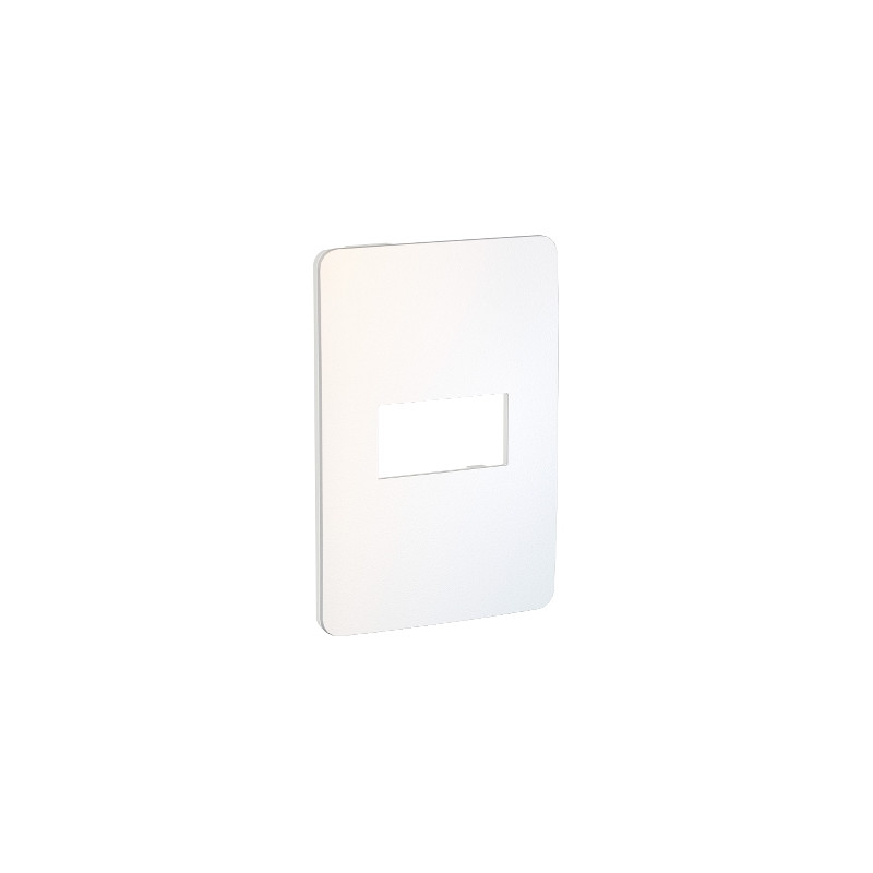 Placa 1 Modulo Blanco/Chrome Soft