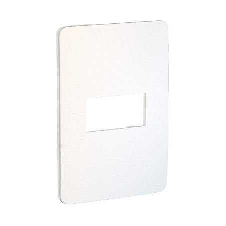 Placa 1 Modulo Blanco/Chrome Soft