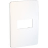 Placa 1 Modulo Blanco/Chrome Soft
