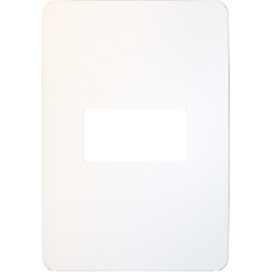 Placa 1 Modulo Blanco/Chrome Soft