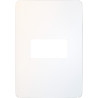 Placa 1 Modulo Blanco/Chrome Soft