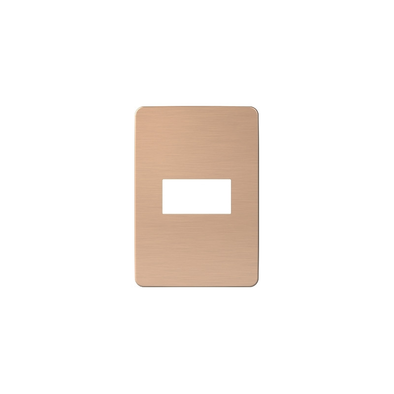 Placa 1 Modulo Blanco/Magma Copper