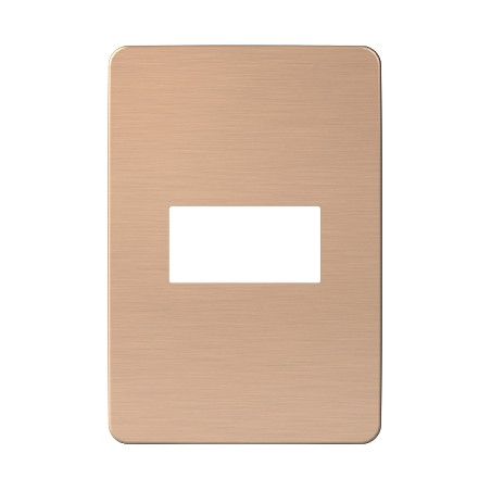 Placa 1 Modulo Blanco/Magma Copper