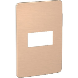 Placa 1 Modulo Blanco/Magma Copper