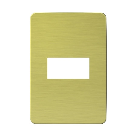 Placa 1 Modulo Blanco/Solar Yellow