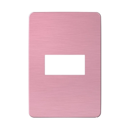 Placa 1 Modulo Blanco/Venus Pink