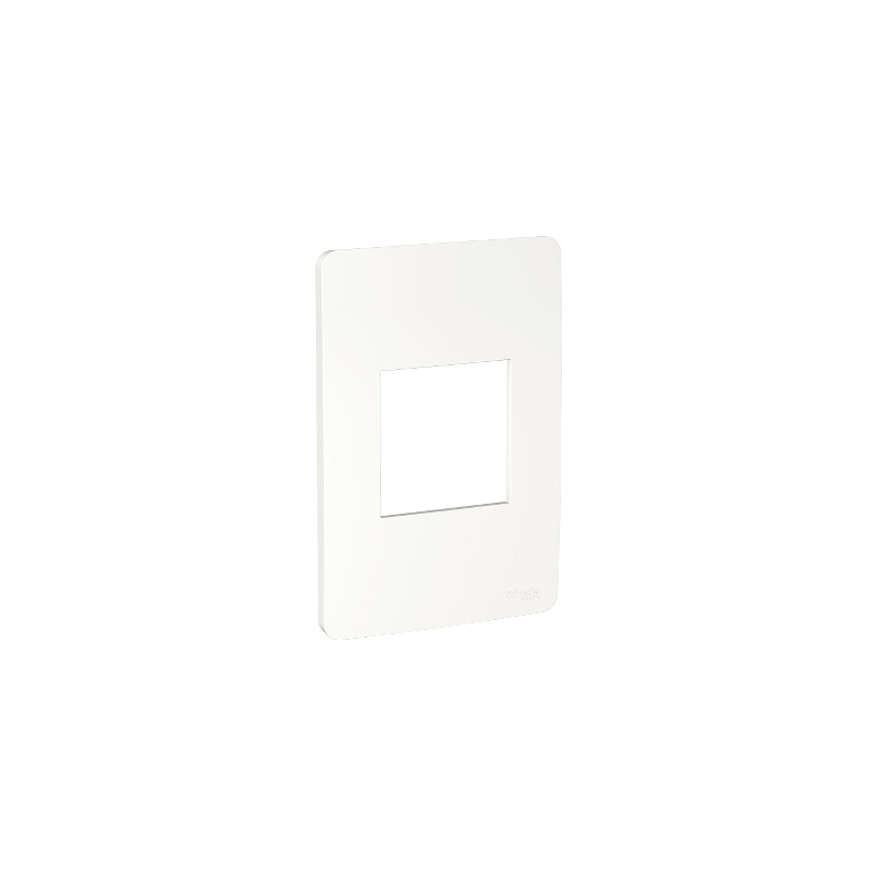 Placa 2 Modulos Adyacentes Blanco