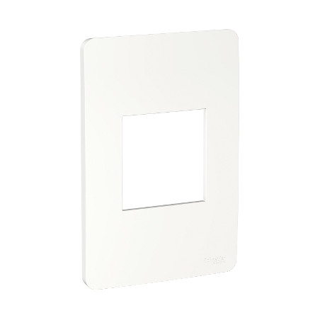 Placa 2 Modulos Adyacentes Blanco