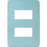 Placa 2 Modulos Blanco/Orbital Blue