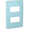 Placa 2 Modulos Blanco/Orbital Blue