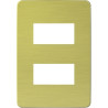 Placa 2 Modulos Blanco/Solar Yellow
