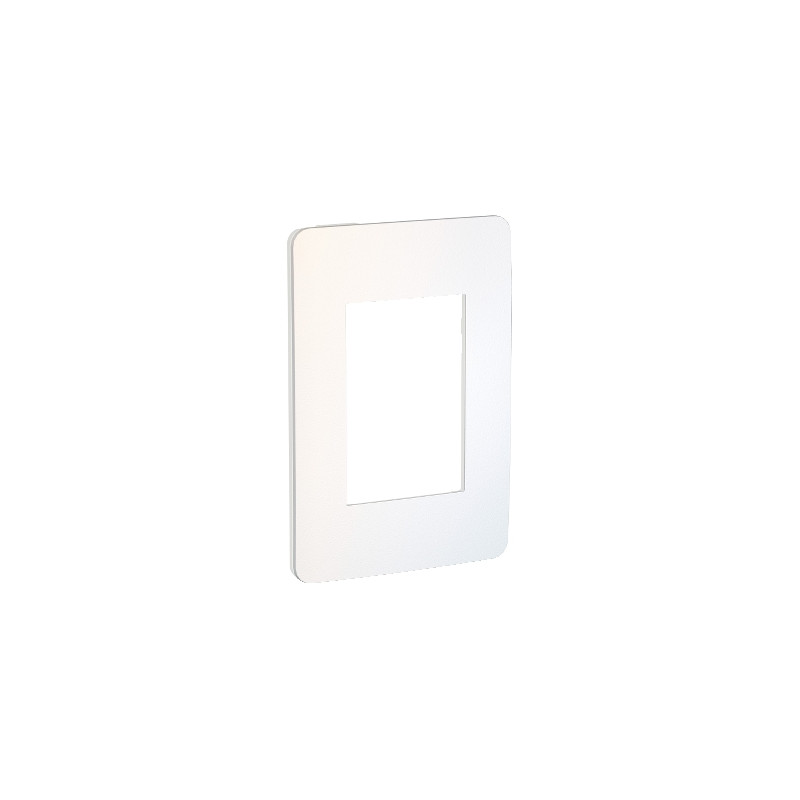 Placa 3 Modulos Blanco/Chrome Soft