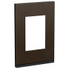 Placa 3 Modulos C/Soporte V Madera Wengue
