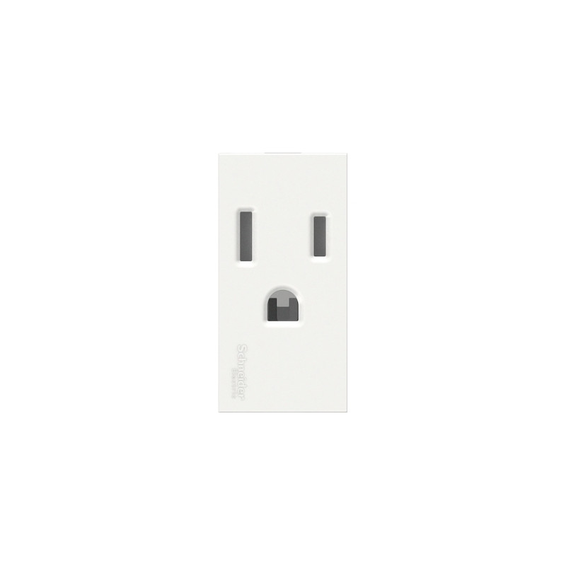 Toma Americana 15A 250V 2P+T  Blanco