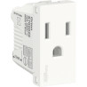 Toma Americana 15A 250V 2P+T  Blanco