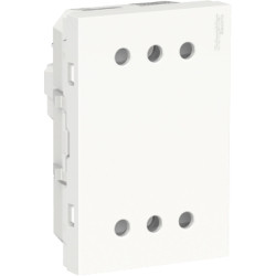 Toma Dúplex 2P+T 10A P/3 Modulos Blanco