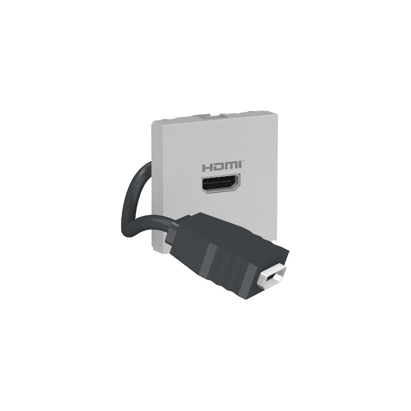 Toma HDMI Precableada Aluminio