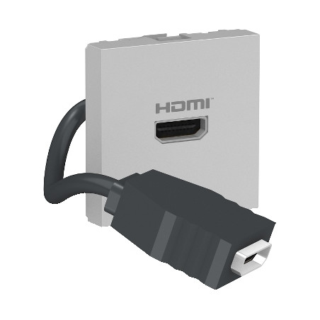 Toma HDMI Precableada Aluminio