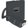 Toma HDMI Precableada Grafito