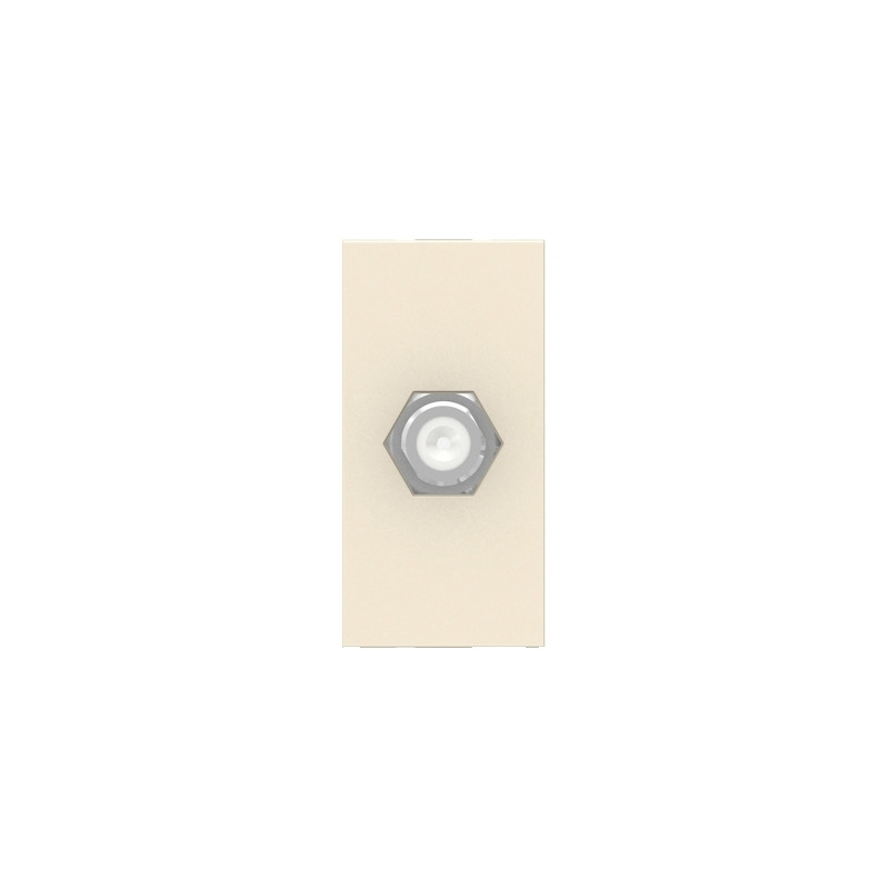 Toma TV Coaxial Marfil