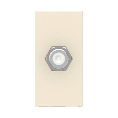 Toma TV Coaxial Marfil