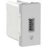 Toma USB 2.0 1A 127/220V Aluminio