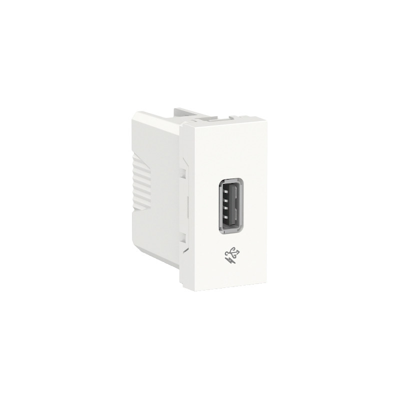 Toma USB 2.0 1A 127/220V Blanco