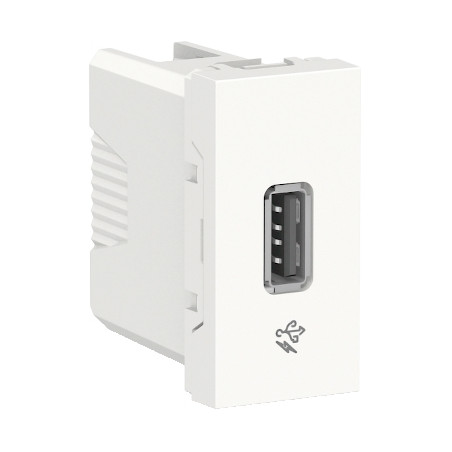 Toma USB 2.0 1A 127/220V Blanco