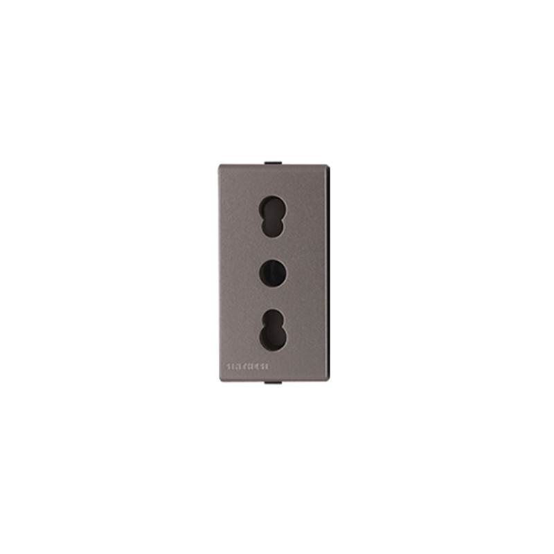 Enchufe 2P+T Bipaso 10/16A 250V Sinthesi 44 Piedra