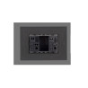 Pulsador Timbre Teclon 3 Modulos 16A 250V Sinthesi 44 Carbón