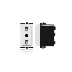Enchufe 2P+T Bipaso 10/16A 250V Sinthesi 17 Blanco