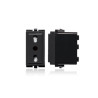 Enchufe 2P+T Bipaso 10/16A 250V Sinthesi 17 Noir