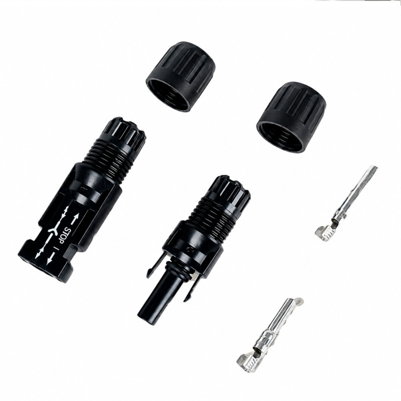 (FV) Par Conector MC4 (macho-hembra) 4-6mm