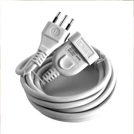 Alargador Profesional 3 m Blanco Ekoline