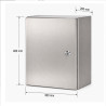 Armario Acero Inoxidable 400 x 300 x 200 mm Ekoline